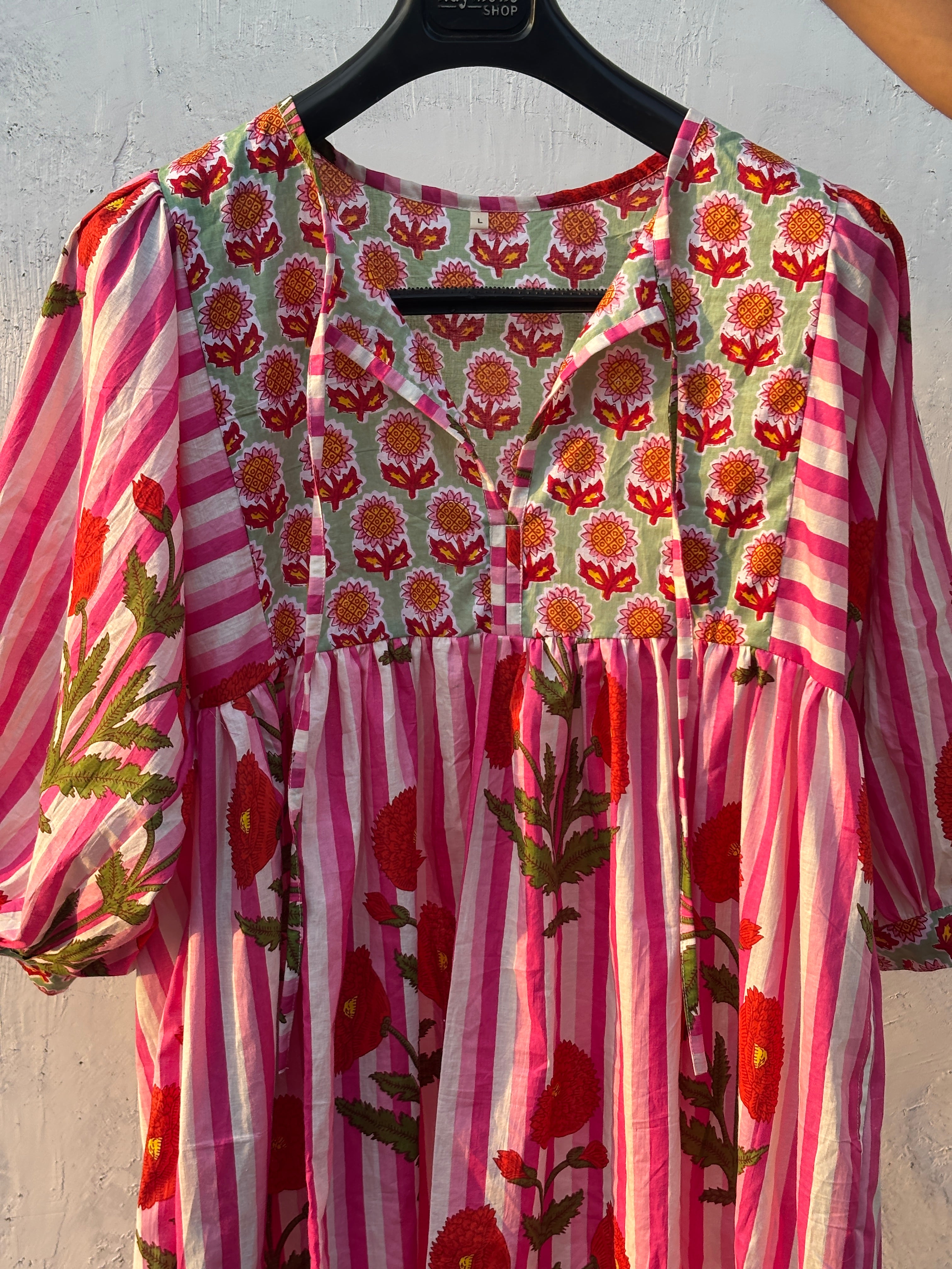 Printed cotton dress