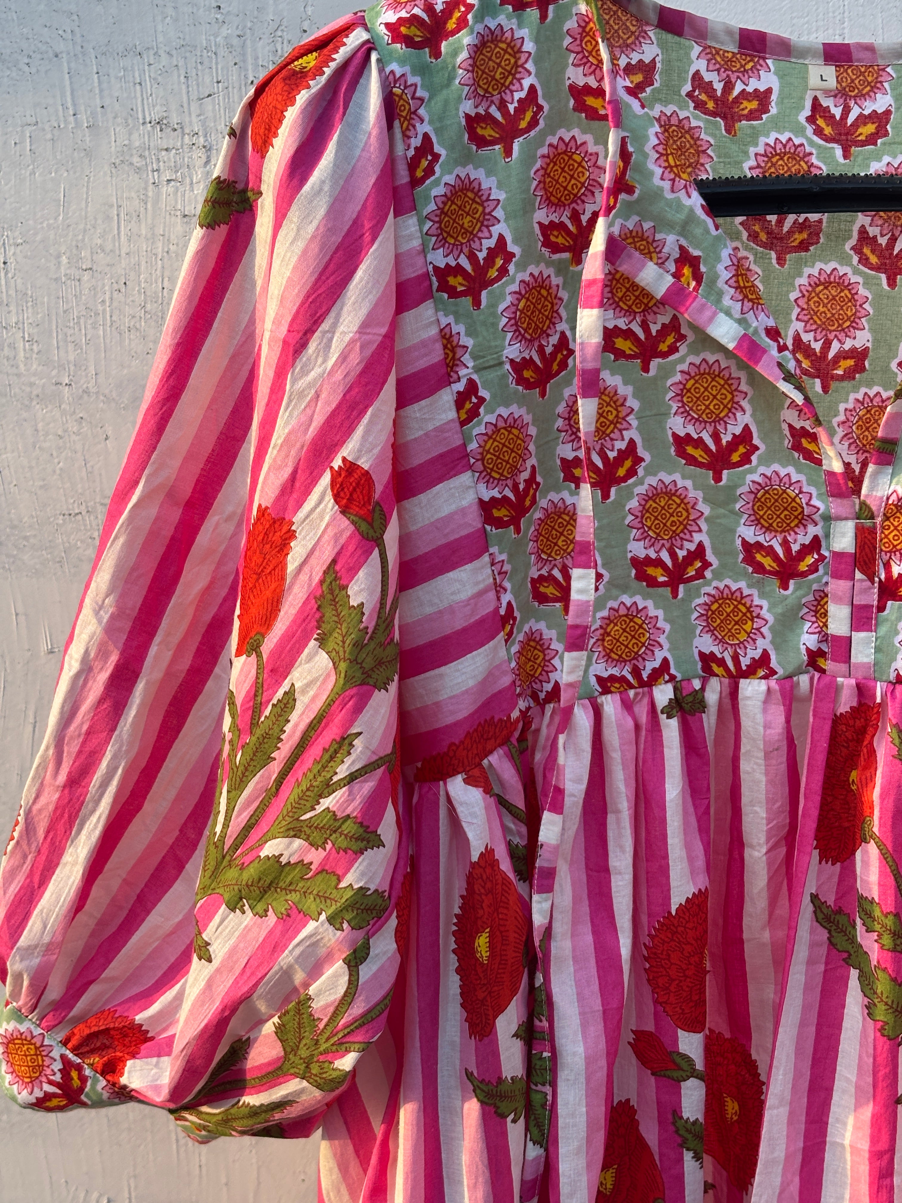 Printed cotton dress