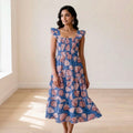 Coastal Shell Midi Sundress