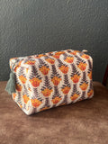 Amber Tulip Quilted Pouch Set (Set of 3)