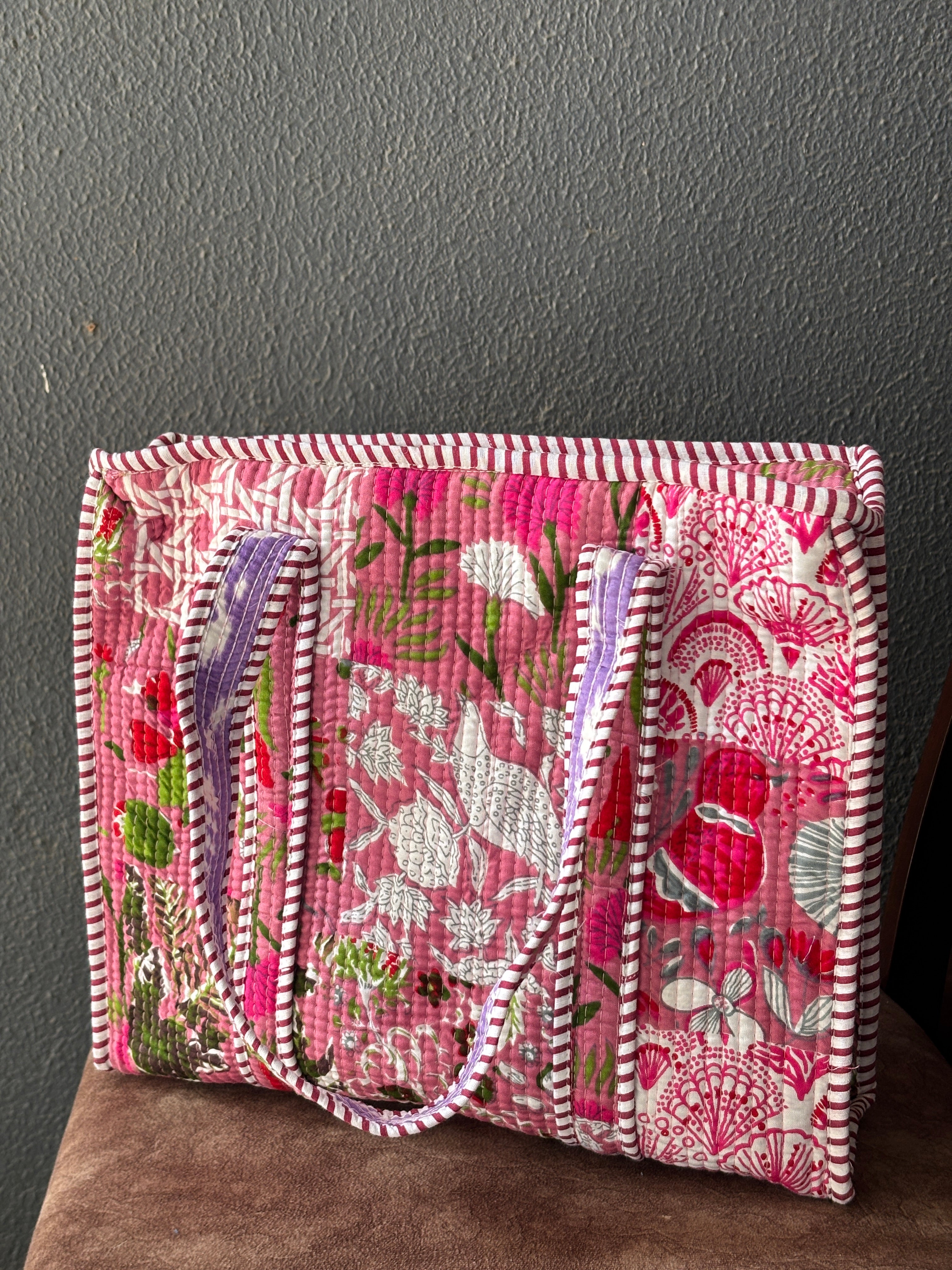 Rose Garden Patchwork Tote