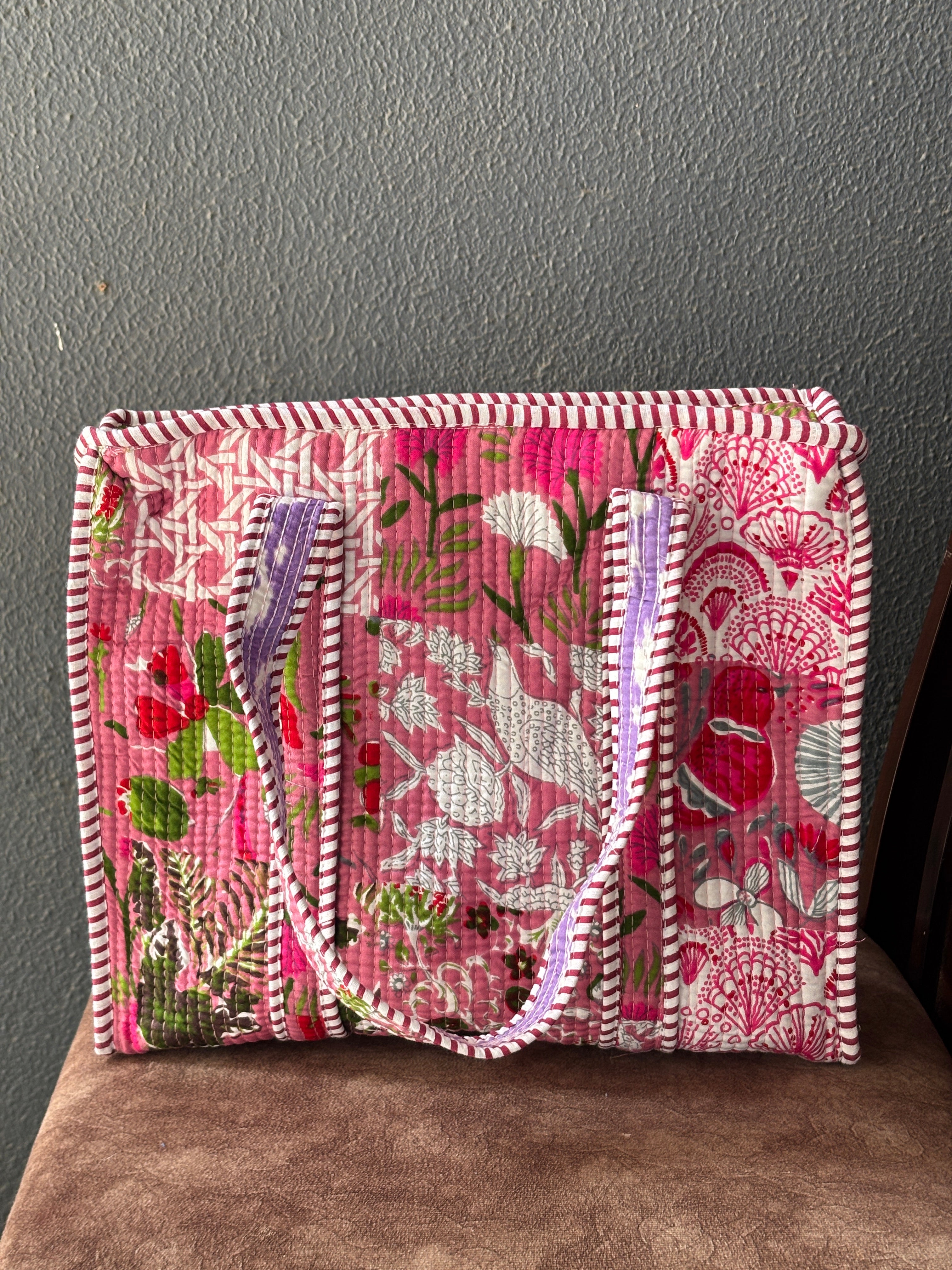 Rose Garden Patchwork Tote